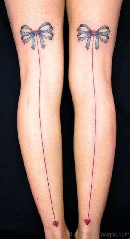 47 Brilliant Bow Tattoos On Thigh Leg Tattoo Designs