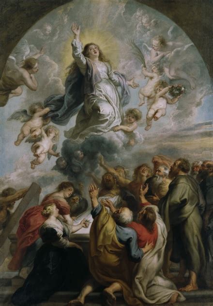The Assumption Of The Virgin C 1637 Painting Peter Paul Rubens Oil
