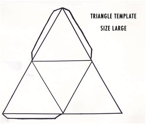 Large Triangle Template Art Class Worksheets And Printables