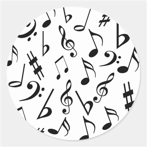 Musical Note Stickers And Labels Zazzle Uk