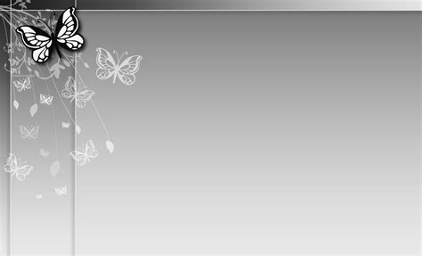 Download Grey Butterfly Flower Ppt Background Background Templates By