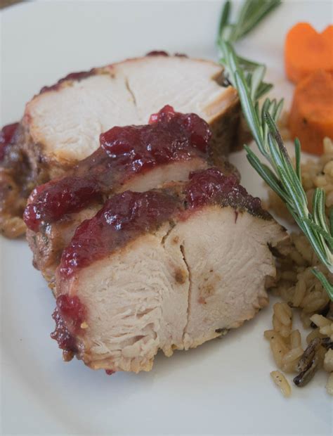 Slow Cooker Glazed Cranberry Turkey Tenderloin Recipe Incorporates A