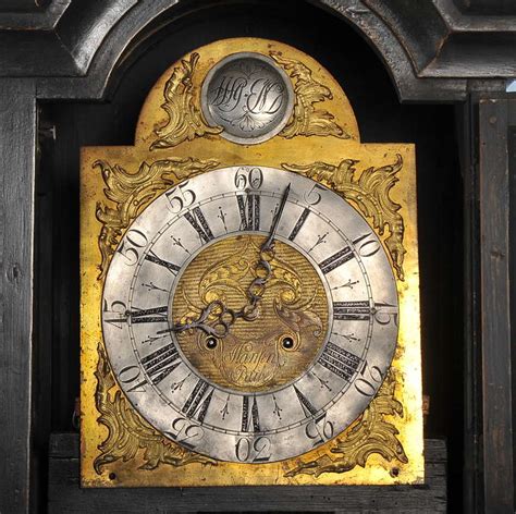 Antique Black Grandfather Clock Denmark Circa 1820 1840 At 1stdibs