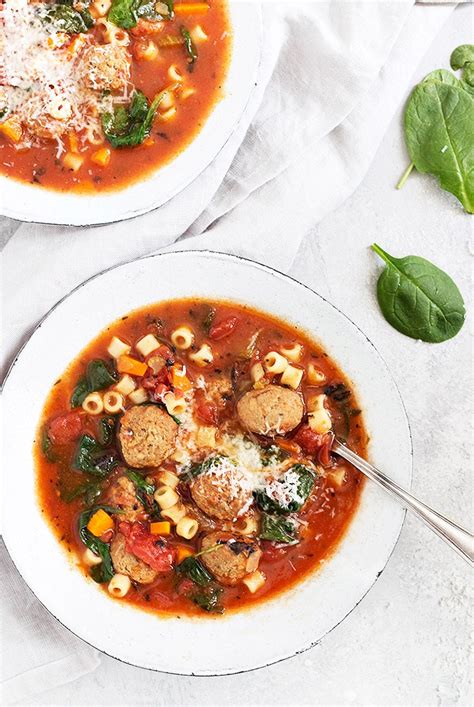 Easy Italian Meatball Soup Seasons And Suppers