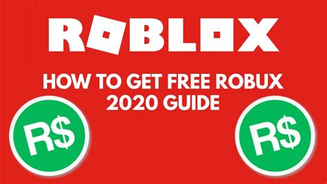 How To Get Free Robux 2020 Guide Youtube