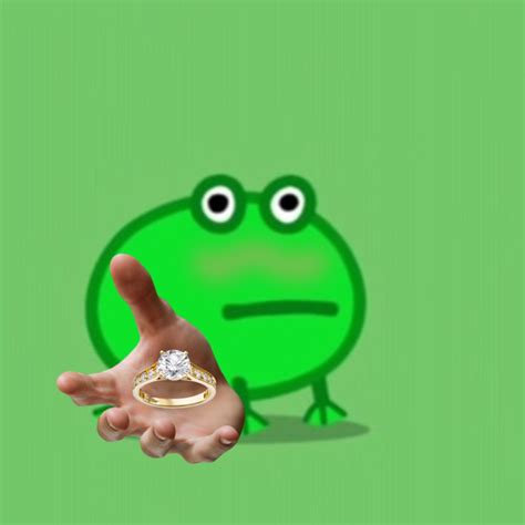 Hand In Marriage Frog In 2020 Frog Meme Hello Memes Cute Memes