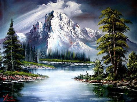 Bob Ross Original Painting Signed For Sale Visual Motley