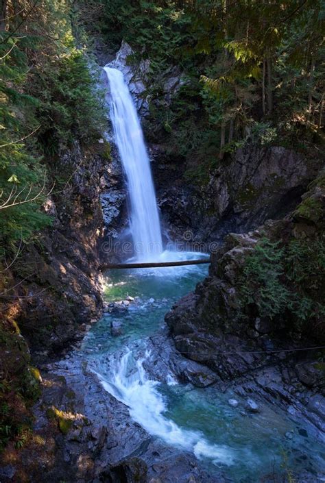 Cascade Falls Mission Bc Vertical Stock Photo Image Of Majestic
