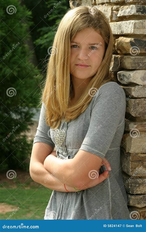 Teenage Girl Stock Image Image Of Outdoors Photograph 5824147