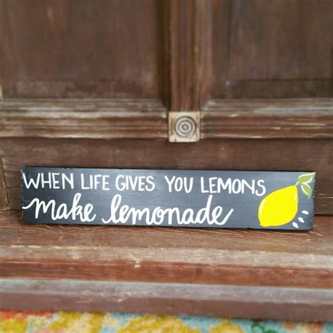 When Life Gives You Lemons Make Lemonade wooden by NoabellaCreates