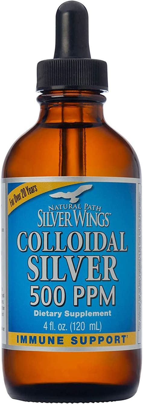 Natural Path Silver Wings Colloidal Silver Extra Strength 500 Ppm 4 Fl