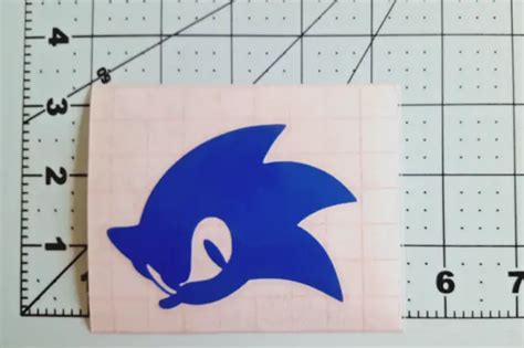 Sonic The Hedgehog Logo Decal Sticker With Transparent Transfer Film £2