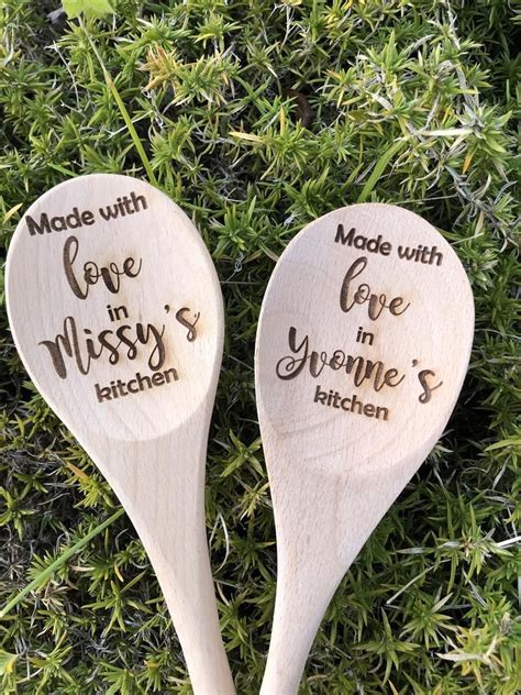 Personalized Wooden Spoons Custom Wooden Spoons Custom Name Etsy
