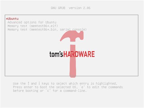 How To Create Custom Grub Menu Backgrounds For Linux Boots Toms Hardware