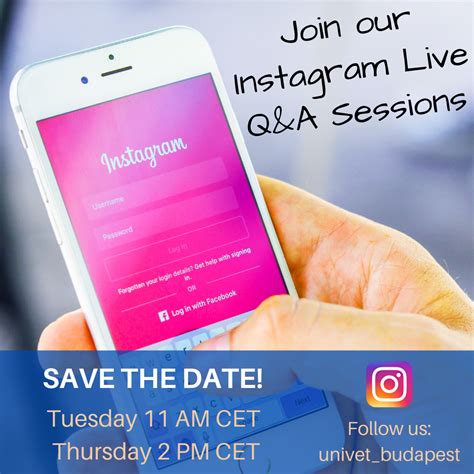 For Prospective Students Join Our Instagram Live Qanda Sessions