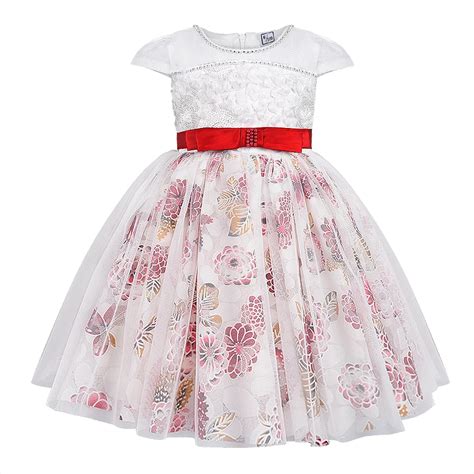 Buy Girls Birthday Party Dress New Arrival Flower Lace