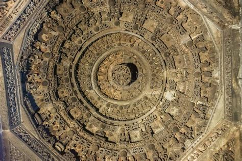 Mandala Circles On Mandapam Ceiling At Chennakeshava Temple In Belur