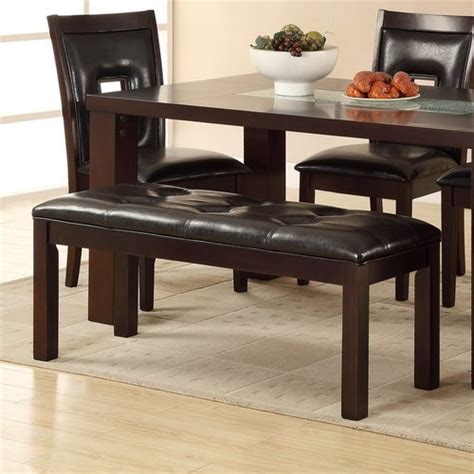Homelegance Lee Black Dining Bench In The Dining Benches Department At