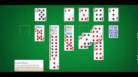 Solitaire Game From Windows 7 Youtube