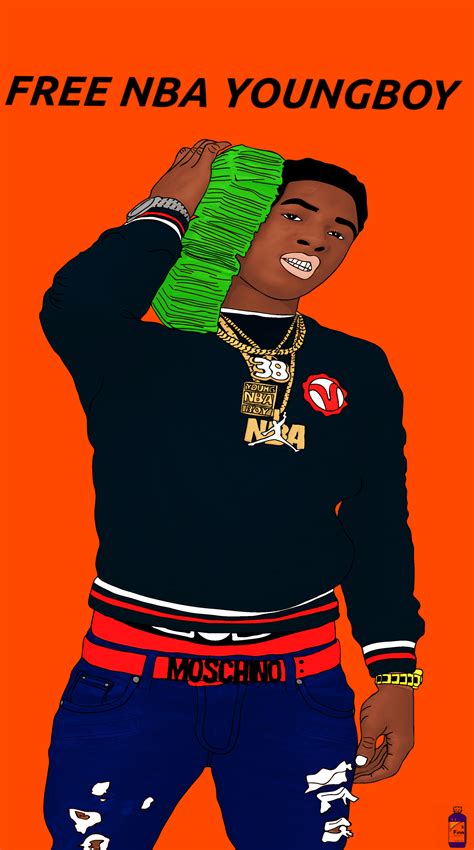 Nba youngboy art by me #nbayoungboy #neverbrokeagain #rapper #rap #trap #hiphop #music #throughthestorm #storm. NBA YoungBoy Cartoon Wallpapers - Top Free NBA YoungBoy ...