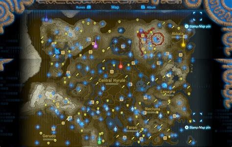 Pasión Cada Semana Ofensa Zelda Breath Of The Wild Mapa Santuarios