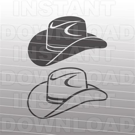 Cowboy Hat Svg File Country Western Svg Vector Art