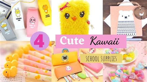 4 Cute Kawaii School Supplies Diy Back To School Diy Crafts Youtube