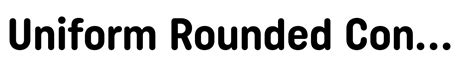 Uniform Rounded Condensed Bold Font Webfont And Desktop Myfonts
