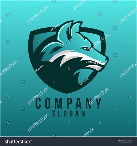 Wolf Logo Design Stock Vector Royalty Free 1379790026 Shutterstock