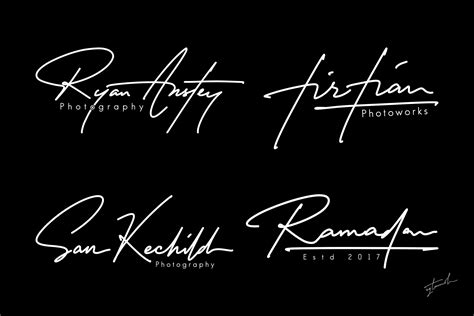 Premade Custom Cursive Handwritten Logo Real Handwritten Signature