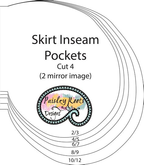Paisley Roots Inseam Skirt Pocket Pattern And Tutorial