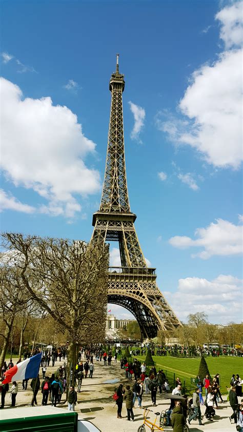 It was completed in the year 1889 and as soon as it was established, people gushed like honey bees to. File:France - Paris, Eiffel Tower, Champ de Mars, Ile de ...
