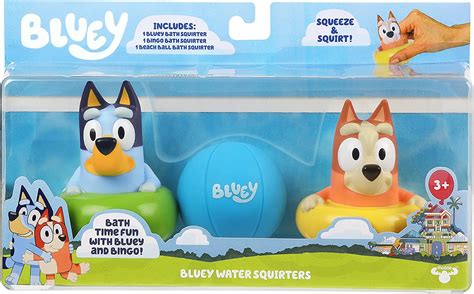 Bluey Bath Water Squirters 3 Pack S4 Multicolour Mj13063 Tates Toys Australia The Best Toys