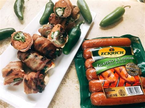 Cheddar Jalapeno Smoked Sausage Bacon Bombs Three Olives Branch
