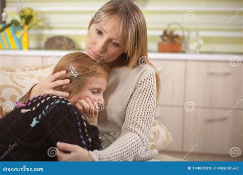 mom and troubled daughter royalty free stock image 90002962