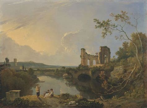 Style Rococo Italian Landscape Landscape Paintings