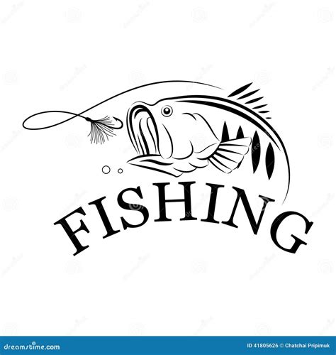 Vector Fishing Design Illustration Symbol Stock Vector Image 41805626