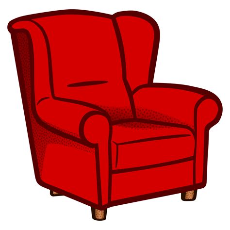 Red Armchair Clipart Clipground