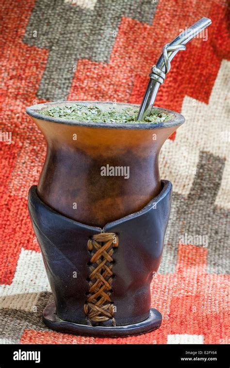 Argentina Buenos Aires Traditional Infusion Called Mate Yerba Mate And Prepared In A Calabash