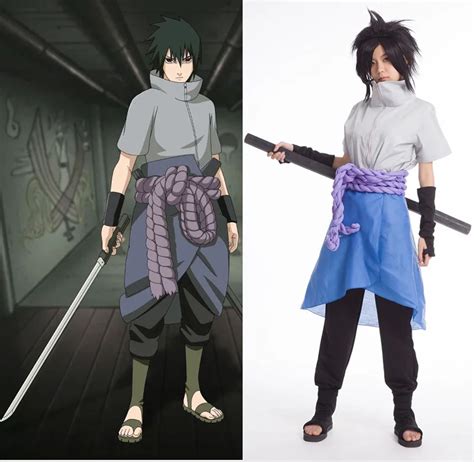 Naruto Shippuuden Uchiha Sasuke Cosplay Costume Sasuke 4th Generation