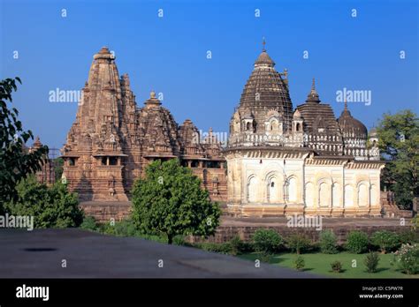 Hindu Temple Khajuraho Madhya Pradesh India Stock Photo Alamy