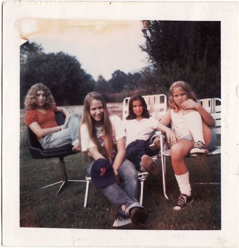 Polaroid Prints Of Teen Girls In The 1970s Retro Style
