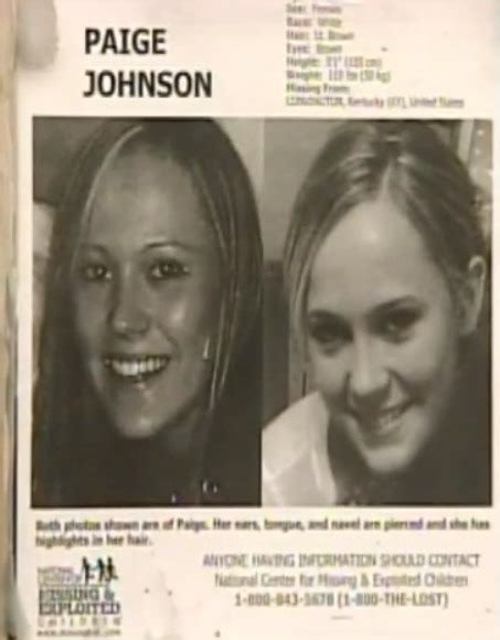 Body Of Teen Paige Johnson Is Found Almost 10 Years After She Mysteriously Vanished The Us Sun
