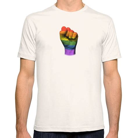 Śmieszne Projekt Załoga Szyi Mężczyźni Krótki Rękaw Moda Gay Pride Rainbow Flagi Na