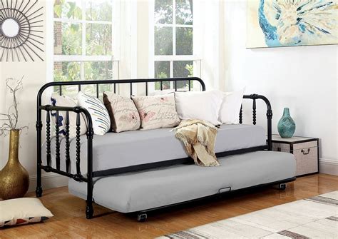 Maybe you would like to learn more about one of these? Black Twin Metal Daybed W/ Trundle Coaster Furniture ...