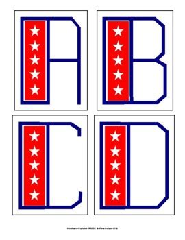 If you can borrow from friends and family at little. American Alphabet FREEBIE!—Patriotic 4" Upper Case ...
