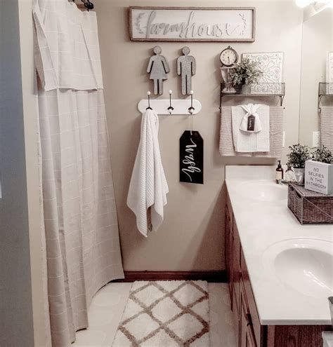 Just be sure to check the care instructions if you opt for a different fabric, and keep in mind that certain styles only come in a. Farmhouse Style Bathroom Decor, Rustic Bathroom Decor ...