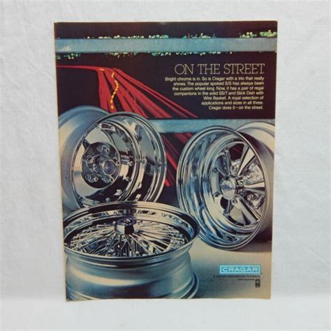 Cragar Rims Vintage Advertising Magazine Page August 1978 Ebay