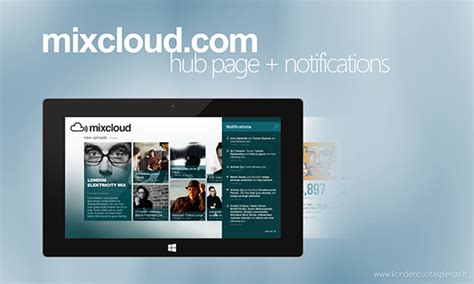 Mixcloud.com Application Concept for Windows 8 on Behance