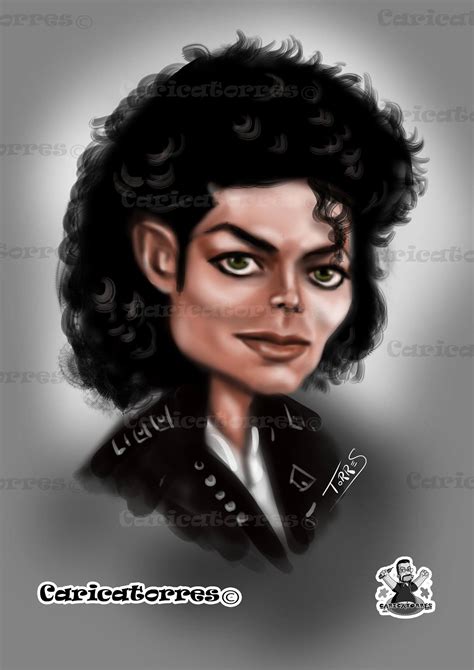 Michael Jackson Caricature Caricaturas Personajes Famosos Personajes